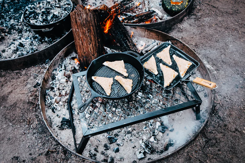 24cm Square Grill Frypan Folding Handle - Image 4