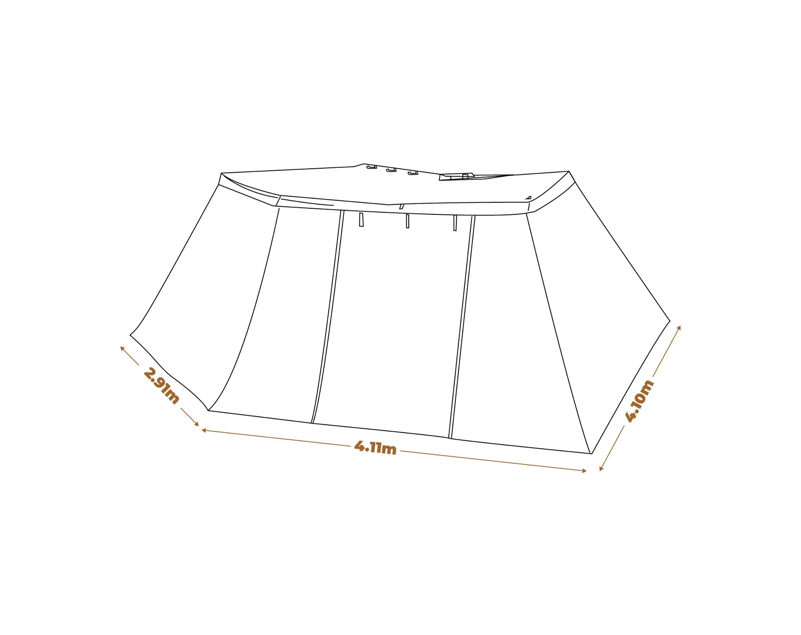 270 Awning 2m Wall Kit - BlockOut - Image 4
