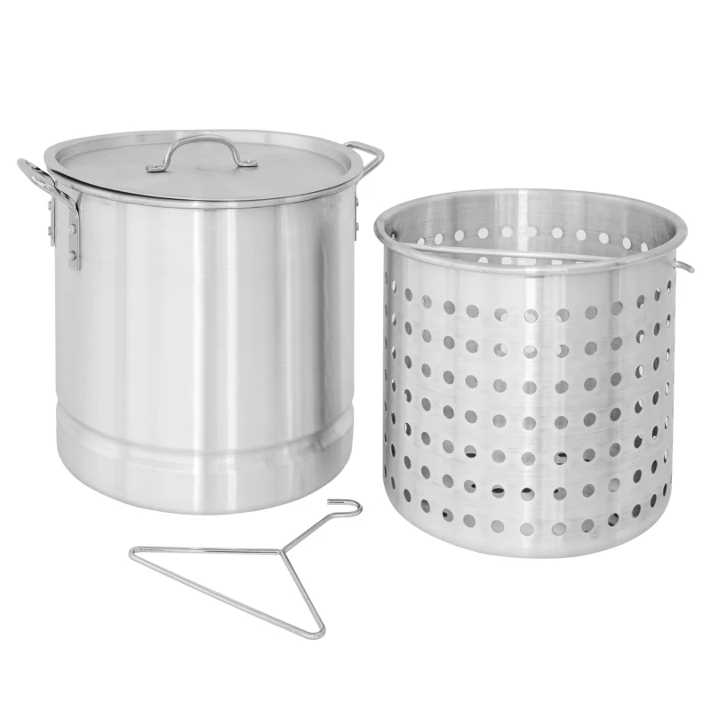 30L Aluminium Stockpot & Basket - Image 3