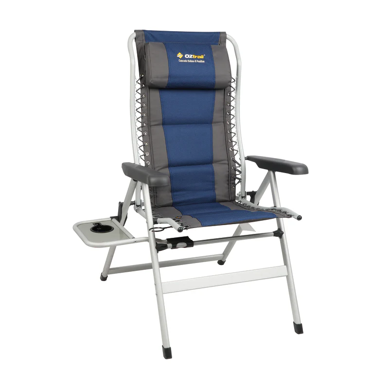 Cascade Deluxe 8 Position Recliner Chair - Navy - Image 5