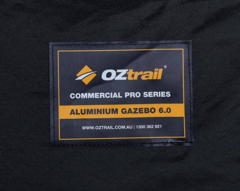 Commercial Pro 6.0 Gazebo Canopy - Black - Image 2