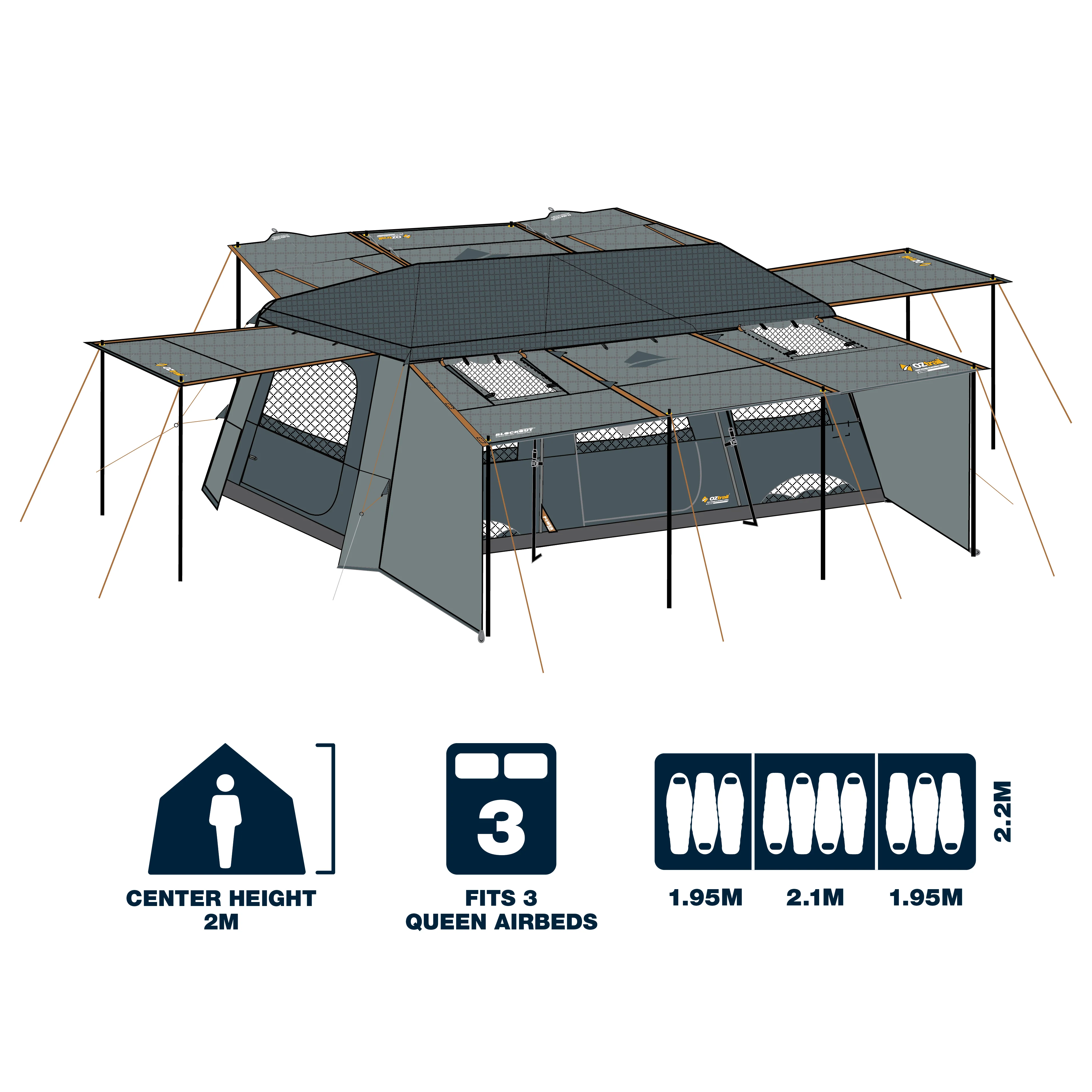 Fast Frame BlockOut Lumos 10P Tent - Image 2