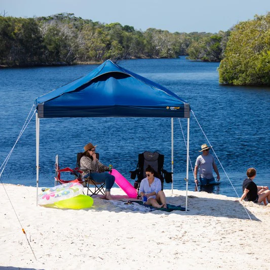 Hydroflow Deluxe 3x3m Gazebo | Heavy Duty Steel Frame | 300D Navy Canopy | Antiponding Bars | HD Wheeled Bag - Image 3