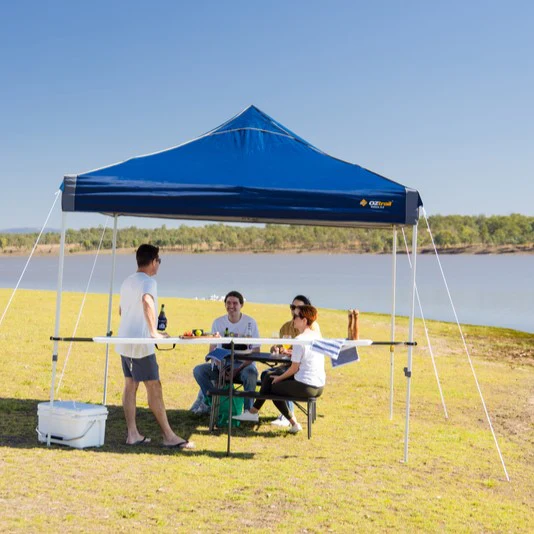 Hydroflow Deluxe 3x3m Gazebo | Heavy Duty Steel Frame | 300D Navy Canopy | Antiponding Bars | HD Wheeled Bag - Image 6