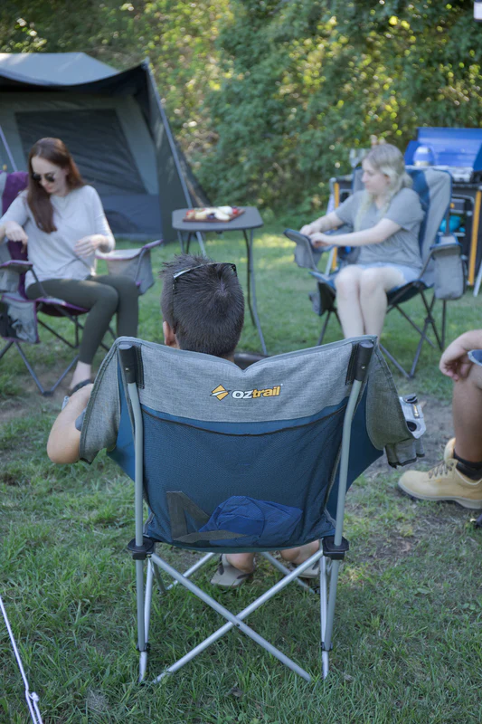 Moon Chair Single with Arms - Blue - Image 3
