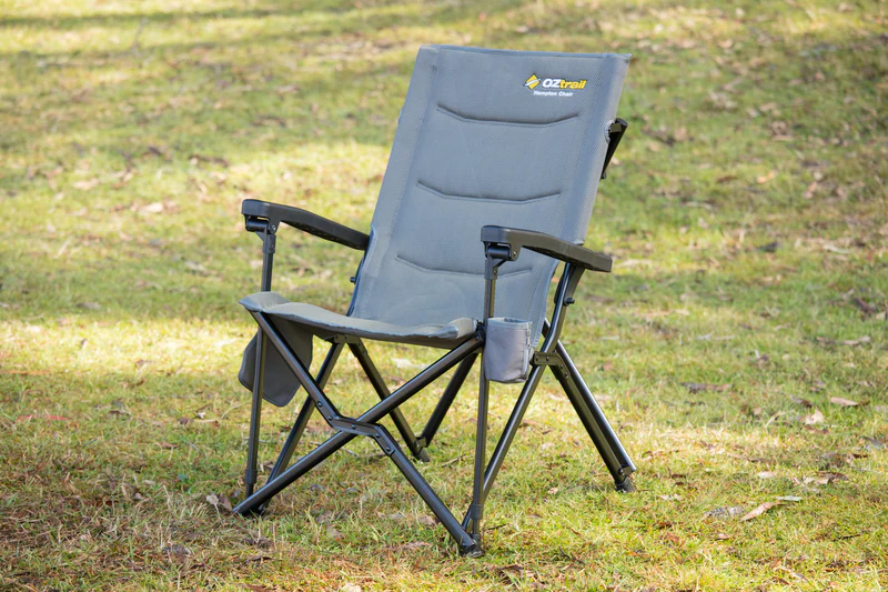 Oztrail Hampton Deluxe Chair Grey - Image 3
