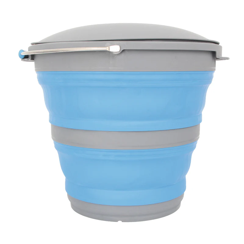 Popup Bucket With Lid 10L Blue - Image 3